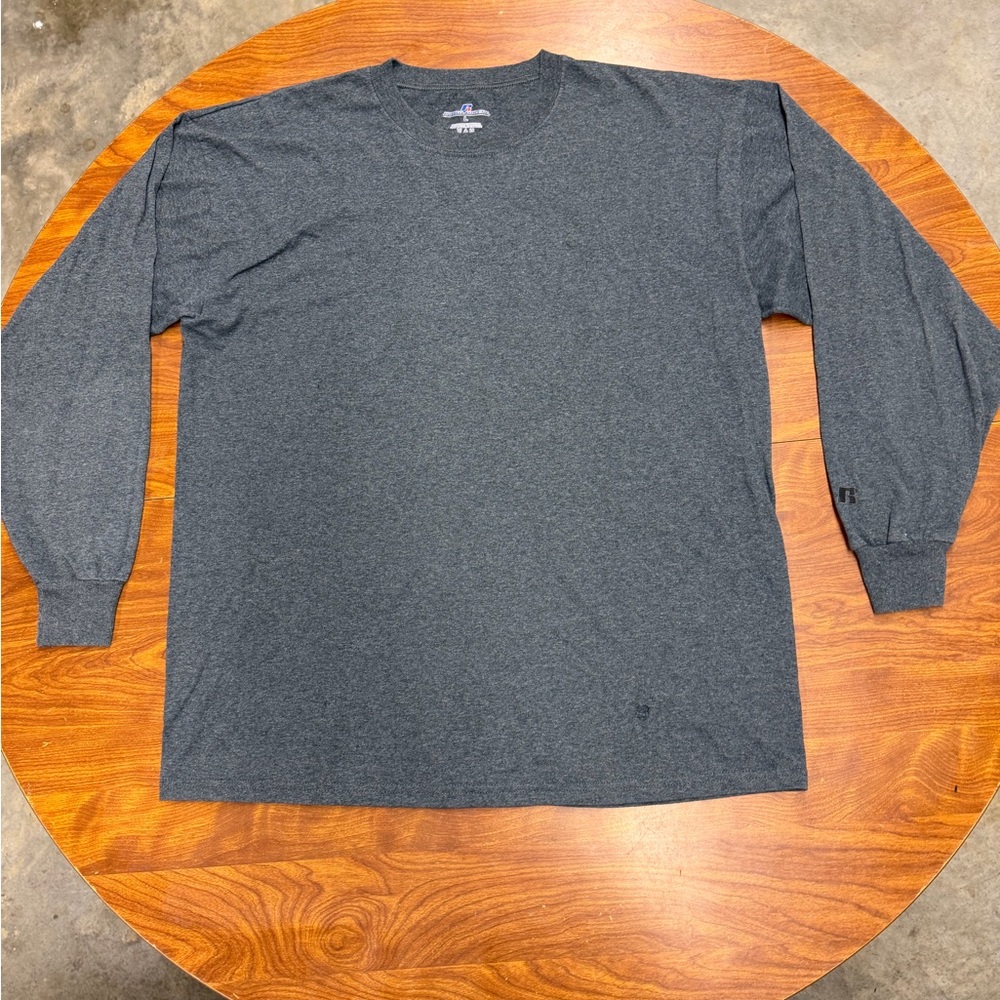Russell Athletic Men's Charcoal Long Sleeve Shirt